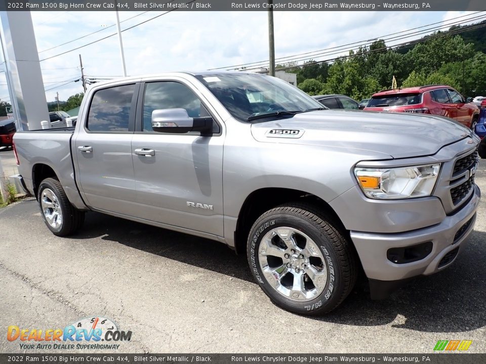 2022 Ram 1500 Big Horn Crew Cab 4x4 Billet Silver Metallic / Black Photo #7