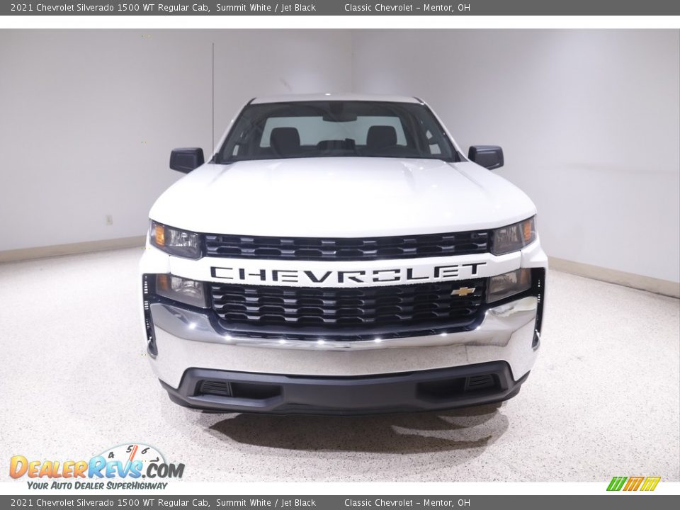 2021 Chevrolet Silverado 1500 WT Regular Cab Summit White / Jet Black Photo #2