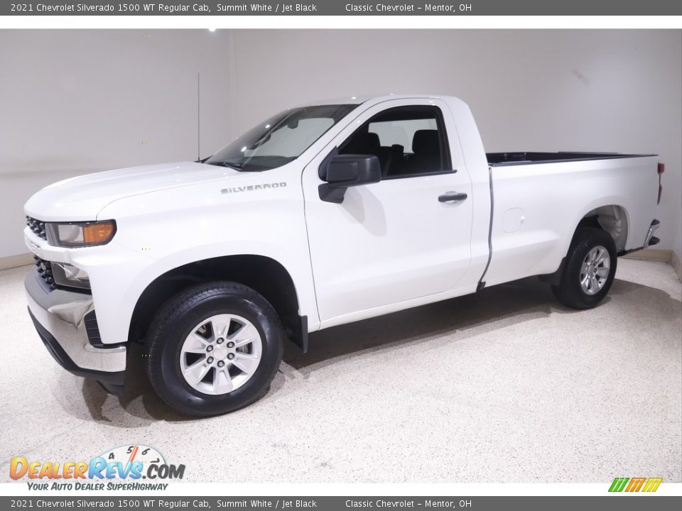 2021 Chevrolet Silverado 1500 WT Regular Cab Summit White / Jet Black Photo #3