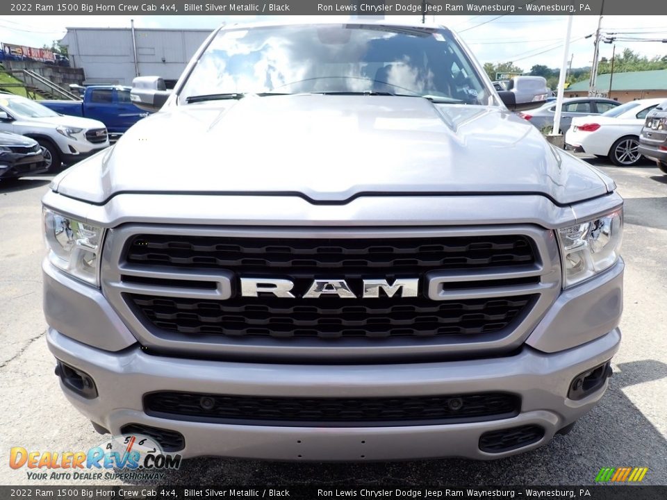 2022 Ram 1500 Big Horn Crew Cab 4x4 Billet Silver Metallic / Black Photo #8