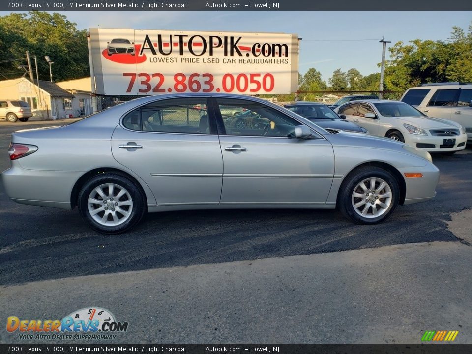 2003 Lexus ES 300 Millennium Silver Metallic / Light Charcoal Photo #8