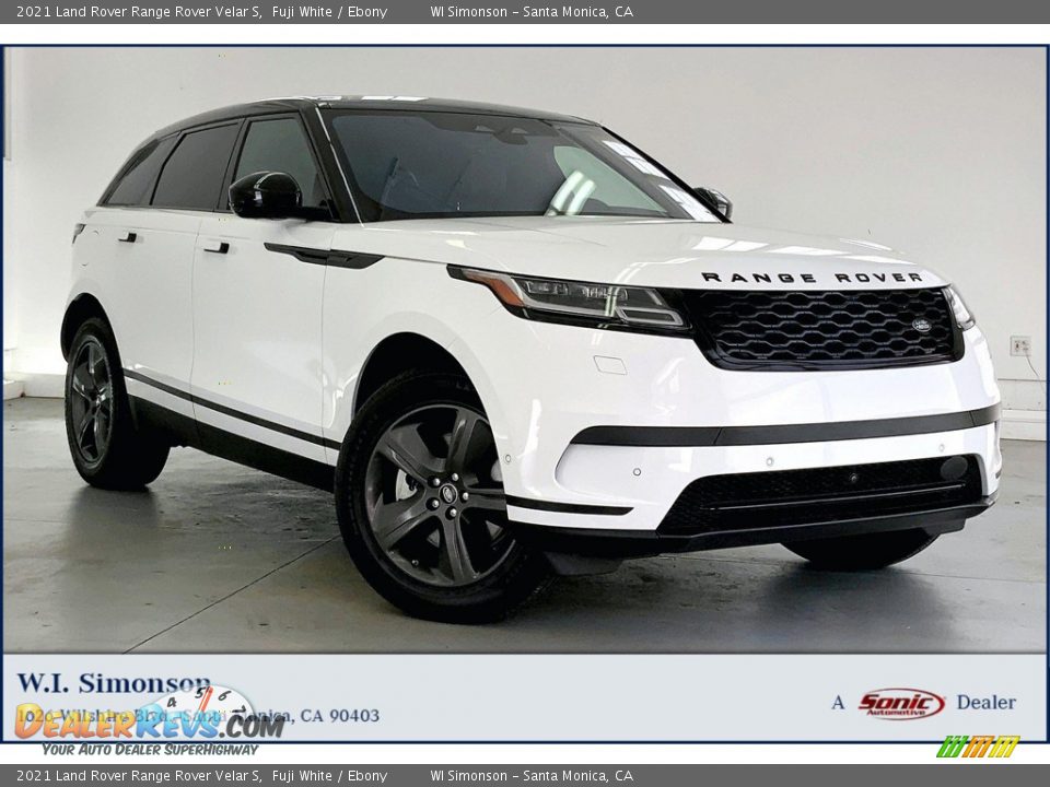 2021 Land Rover Range Rover Velar S Fuji White / Ebony Photo #1