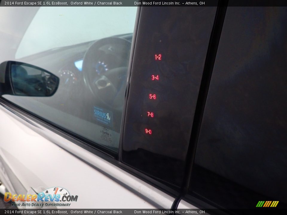 2014 Ford Escape SE 1.6L EcoBoost Oxford White / Charcoal Black Photo #20
