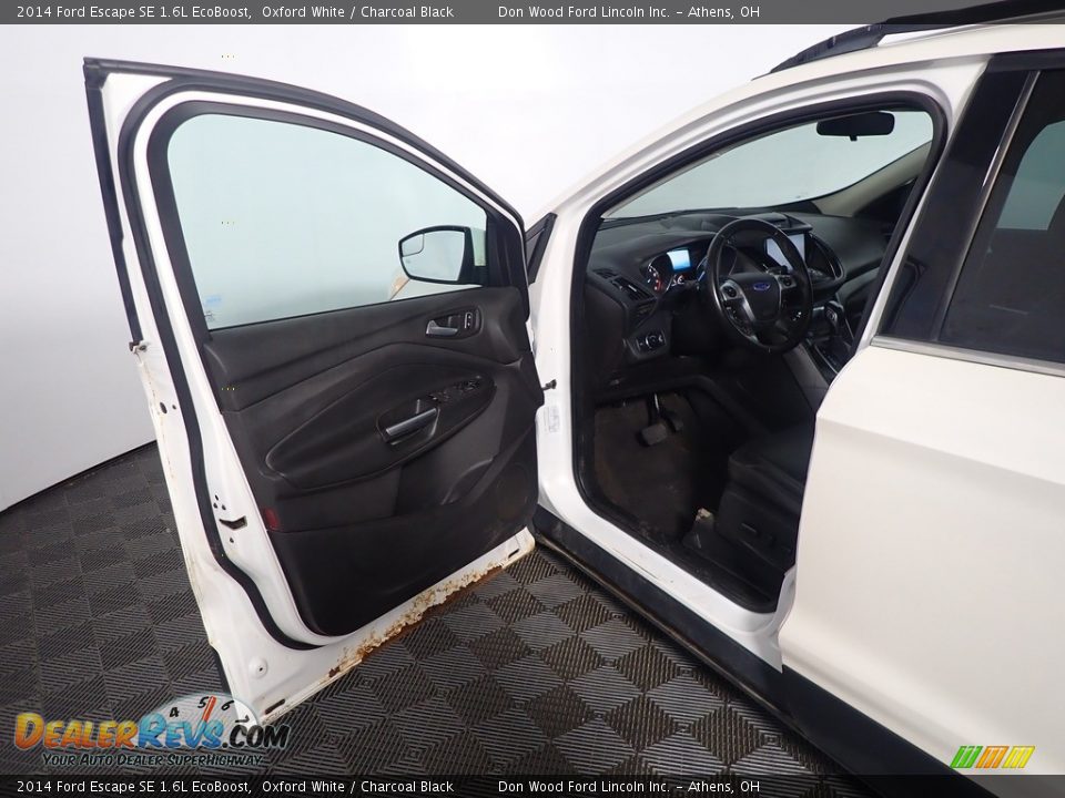 2014 Ford Escape SE 1.6L EcoBoost Oxford White / Charcoal Black Photo #21
