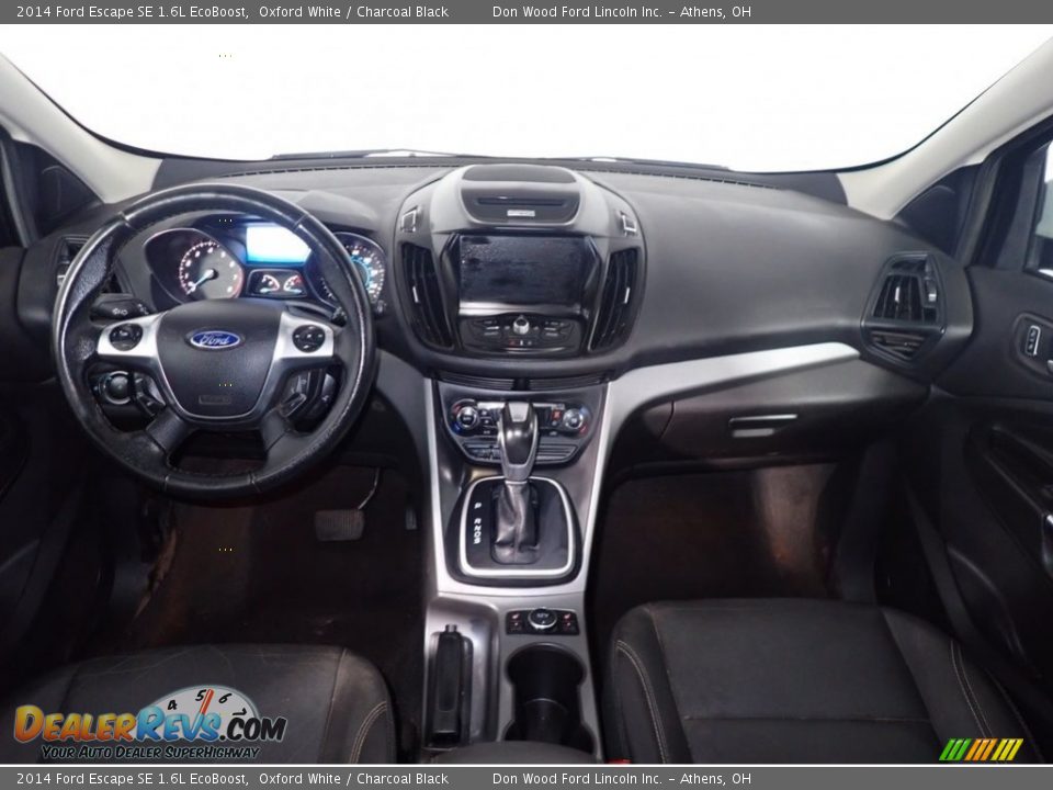 2014 Ford Escape SE 1.6L EcoBoost Oxford White / Charcoal Black Photo #25