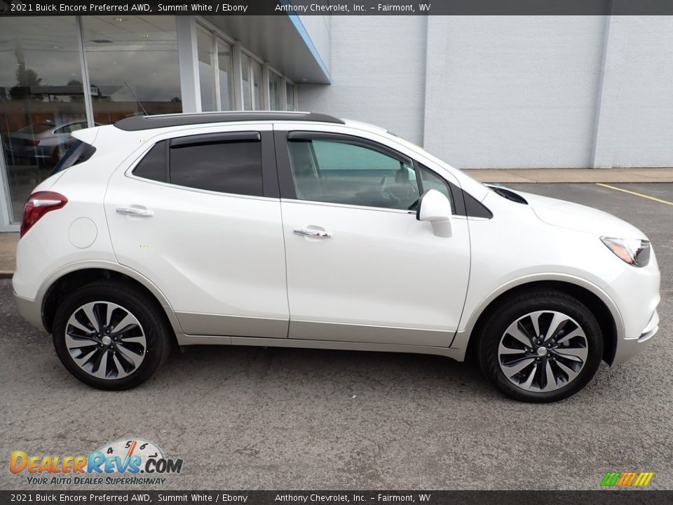 2021 Buick Encore Preferred AWD Summit White / Ebony Photo #2