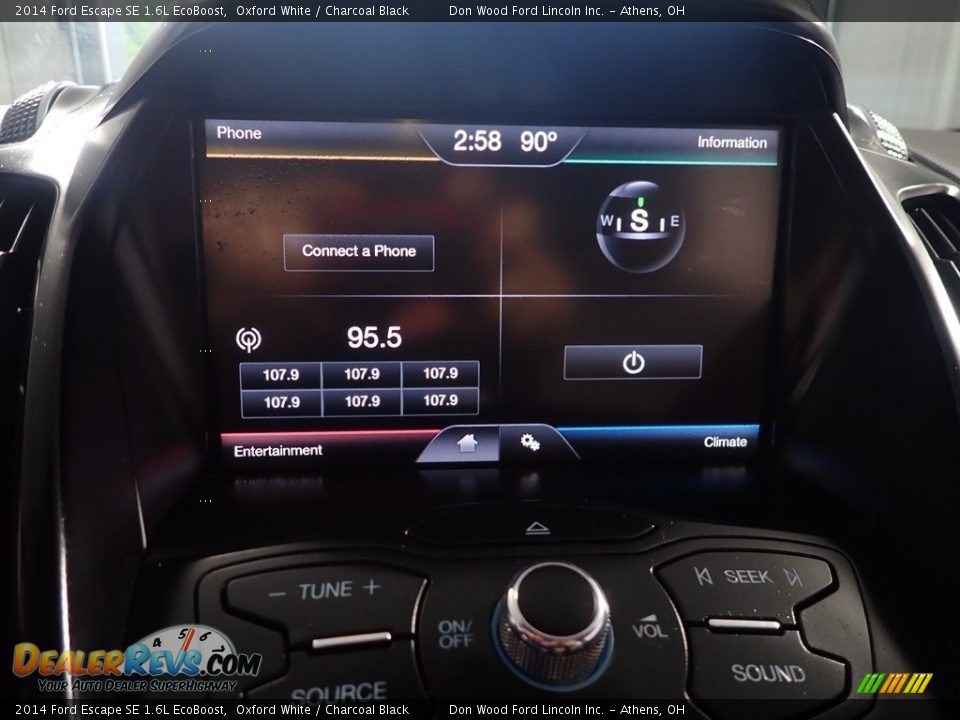 2014 Ford Escape SE 1.6L EcoBoost Oxford White / Charcoal Black Photo #27