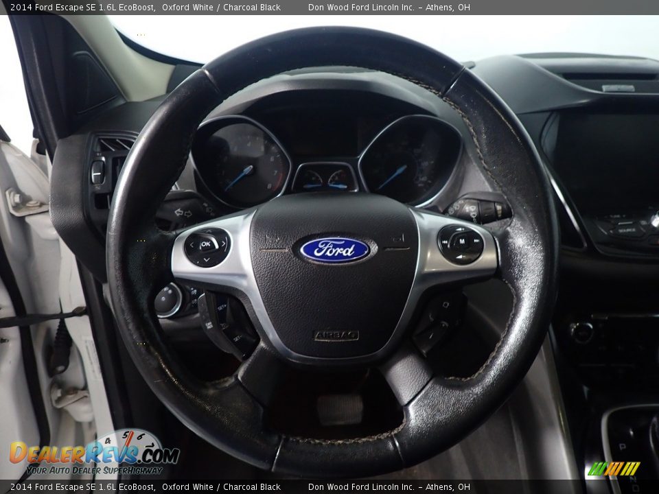 2014 Ford Escape SE 1.6L EcoBoost Oxford White / Charcoal Black Photo #28