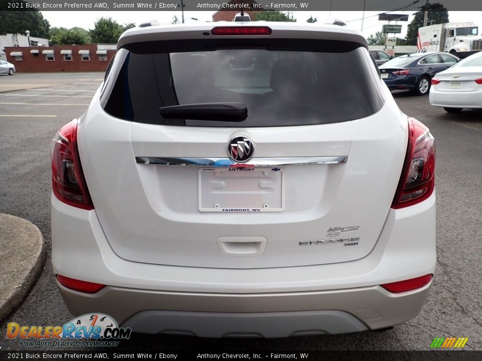 2021 Buick Encore Preferred AWD Summit White / Ebony Photo #4