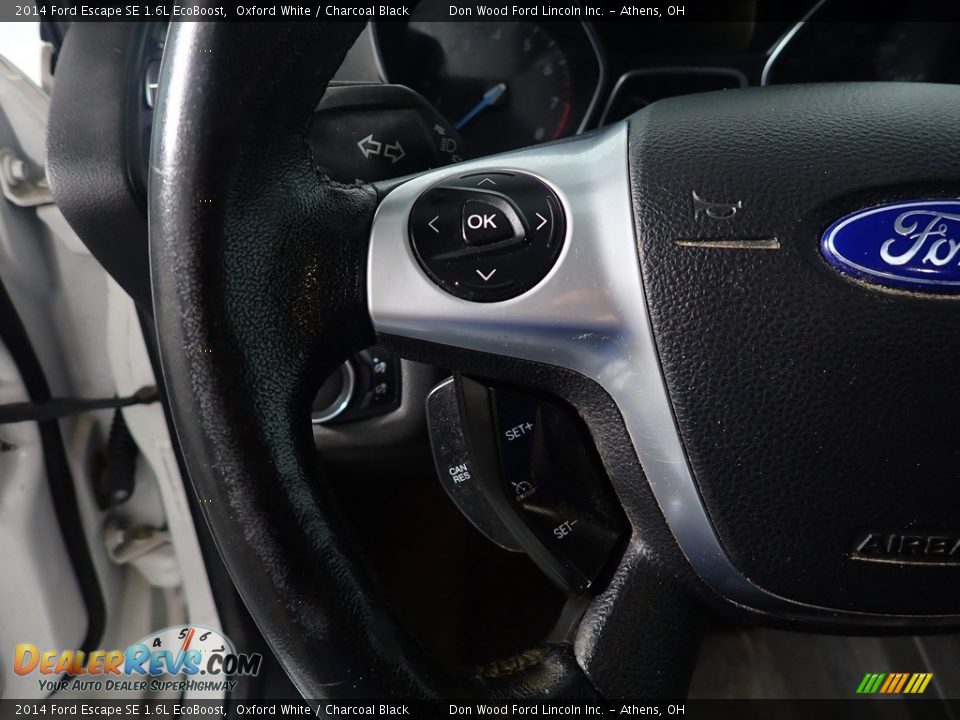 2014 Ford Escape SE 1.6L EcoBoost Oxford White / Charcoal Black Photo #30