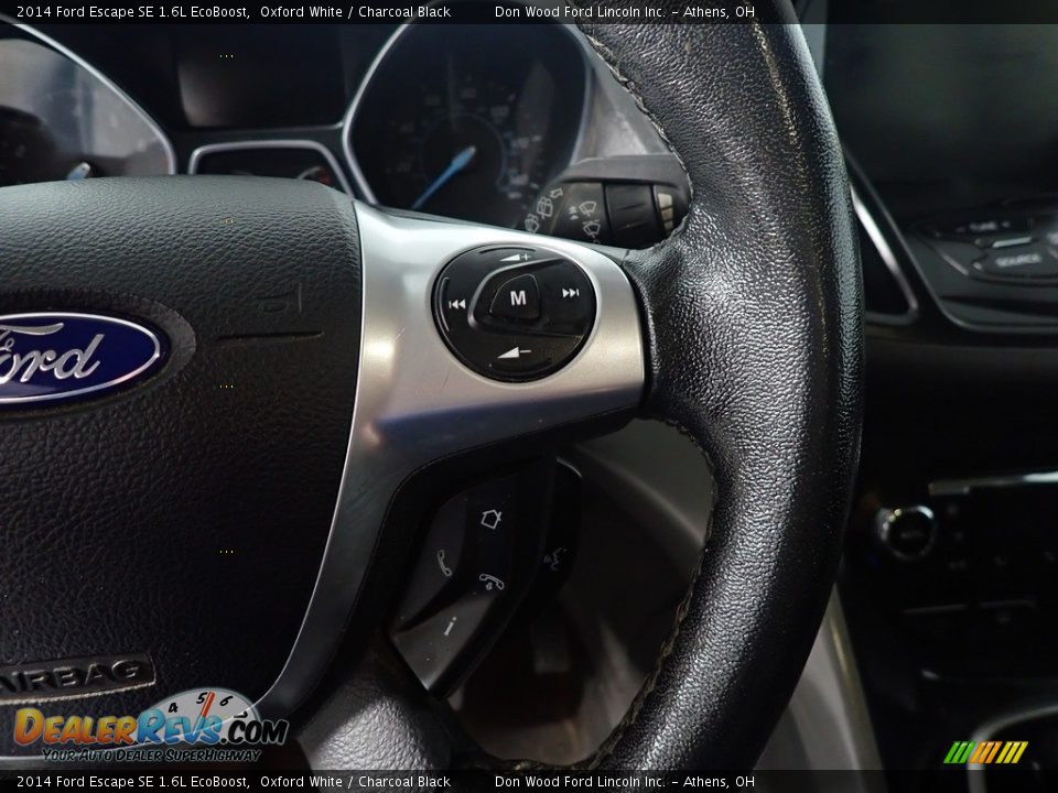 2014 Ford Escape SE 1.6L EcoBoost Oxford White / Charcoal Black Photo #31