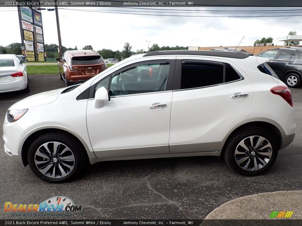2021 Buick Encore Preferred AWD Summit White / Ebony Photo #7