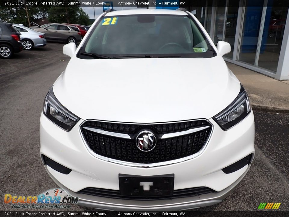 2021 Buick Encore Preferred AWD Summit White / Ebony Photo #9