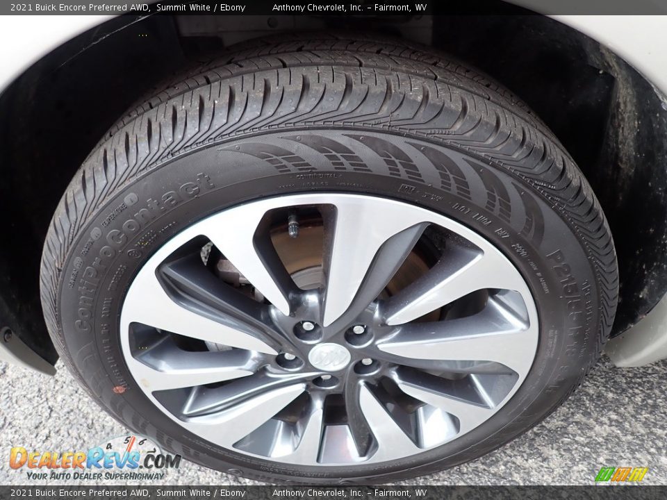 2021 Buick Encore Preferred AWD Summit White / Ebony Photo #10