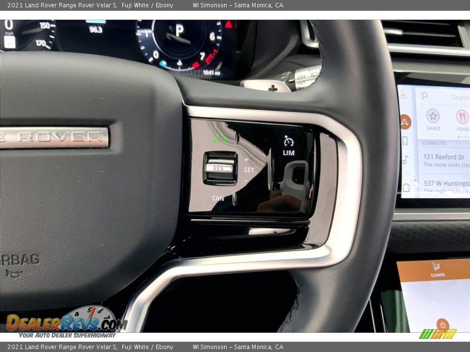 2021 Land Rover Range Rover Velar S Steering Wheel Photo #22