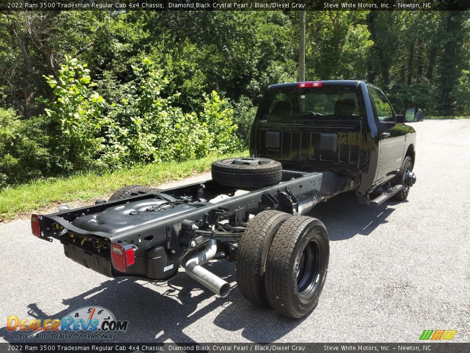 2022 Ram 3500 Tradesman Regular Cab 4x4 Chassis Diamond Black Crystal Pearl / Black/Diesel Gray Photo #6