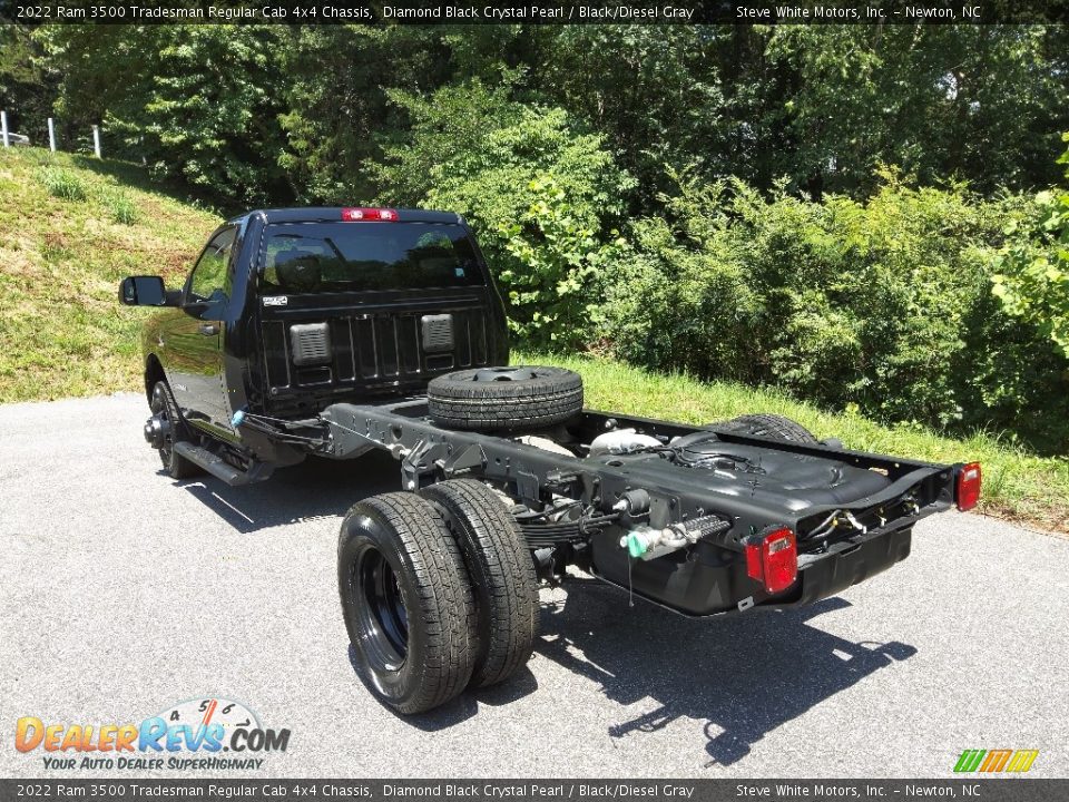 2022 Ram 3500 Tradesman Regular Cab 4x4 Chassis Diamond Black Crystal Pearl / Black/Diesel Gray Photo #8