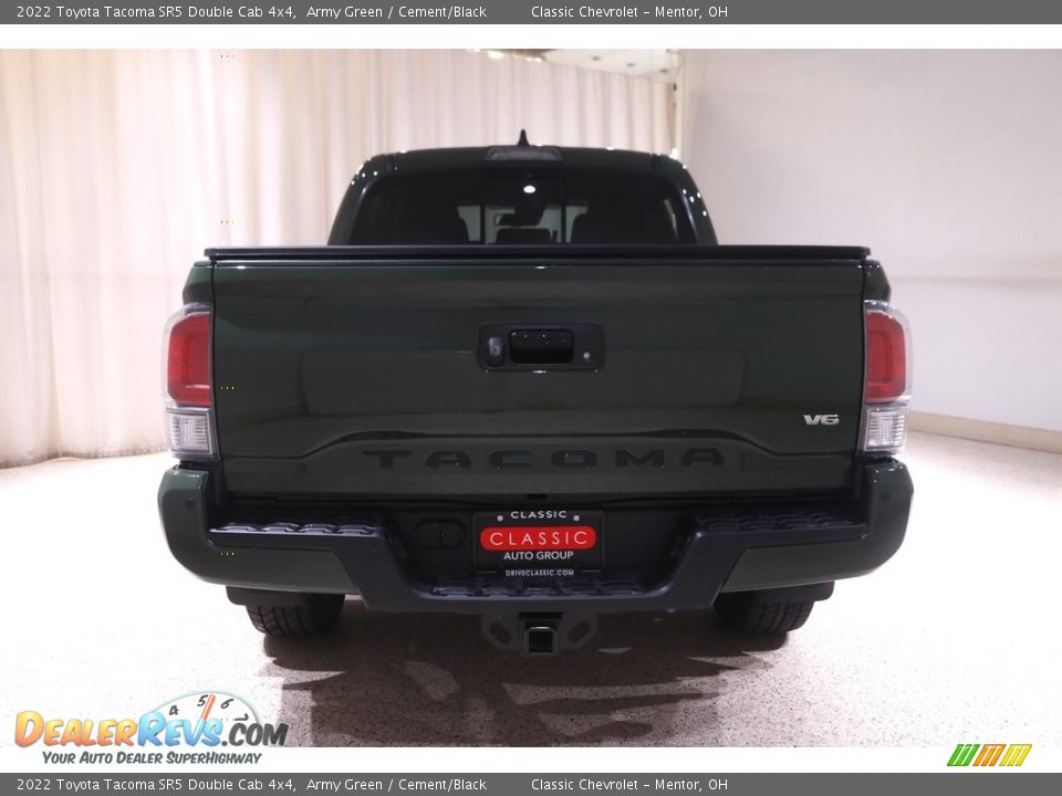 2022 Toyota Tacoma SR5 Double Cab 4x4 Army Green / Cement/Black Photo #17