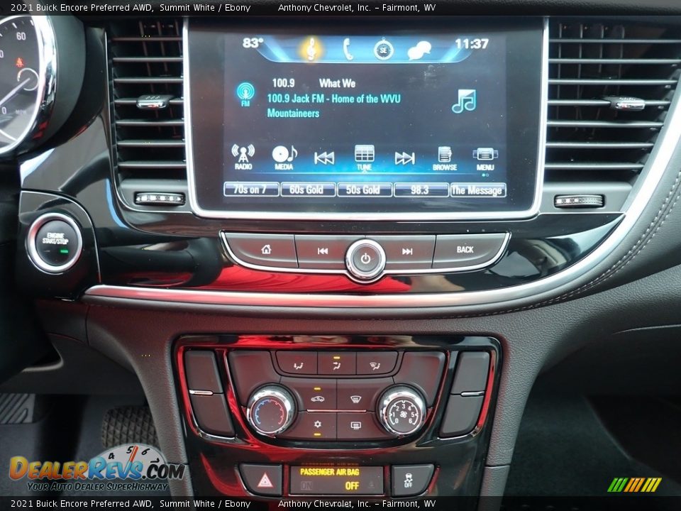 2021 Buick Encore Preferred AWD Summit White / Ebony Photo #19
