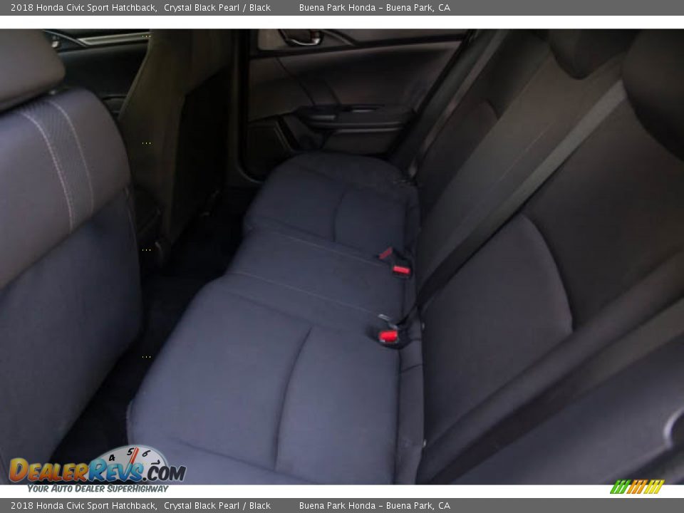2018 Honda Civic Sport Hatchback Crystal Black Pearl / Black Photo #4