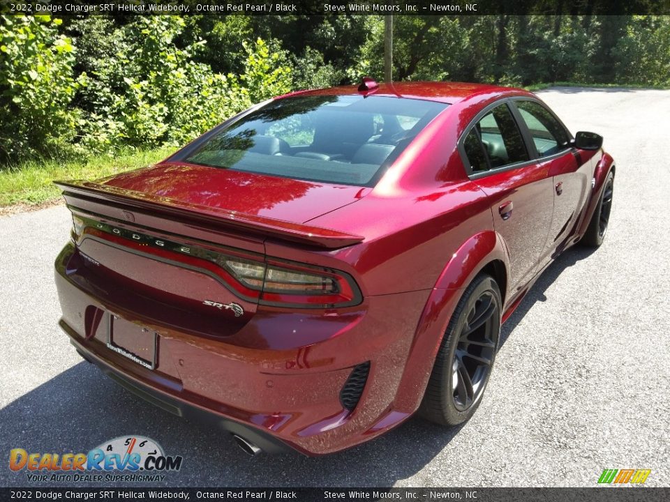 2022 Dodge Charger SRT Hellcat Widebody Octane Red Pearl / Black Photo #6