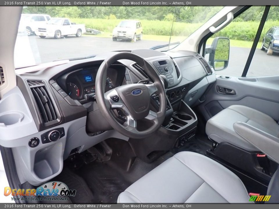 Pewter Interior - 2016 Ford Transit 250 Van XL LR Long Photo #21