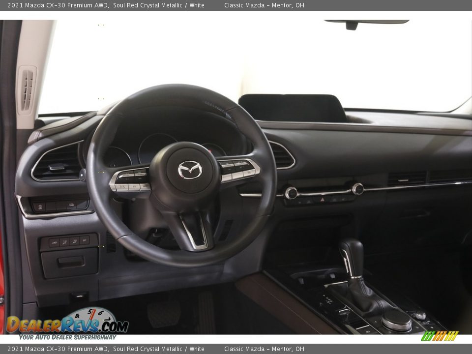 2021 Mazda CX-30 Premium AWD Soul Red Crystal Metallic / White Photo #6