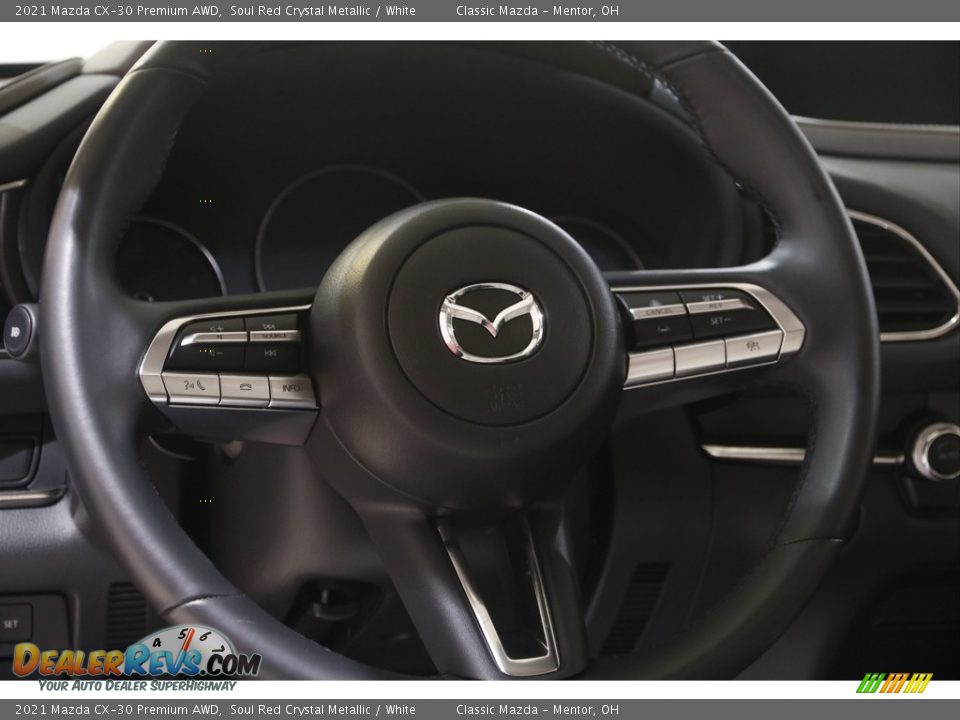2021 Mazda CX-30 Premium AWD Soul Red Crystal Metallic / White Photo #7