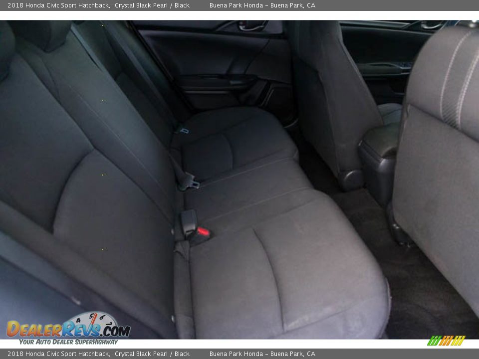 2018 Honda Civic Sport Hatchback Crystal Black Pearl / Black Photo #20