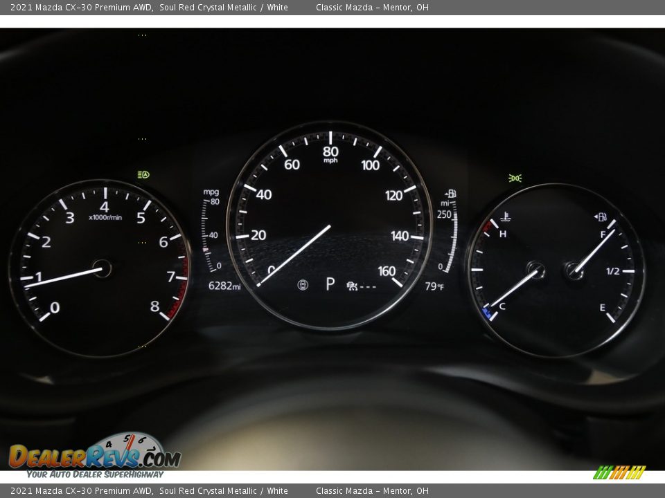 2021 Mazda CX-30 Premium AWD Soul Red Crystal Metallic / White Photo #8