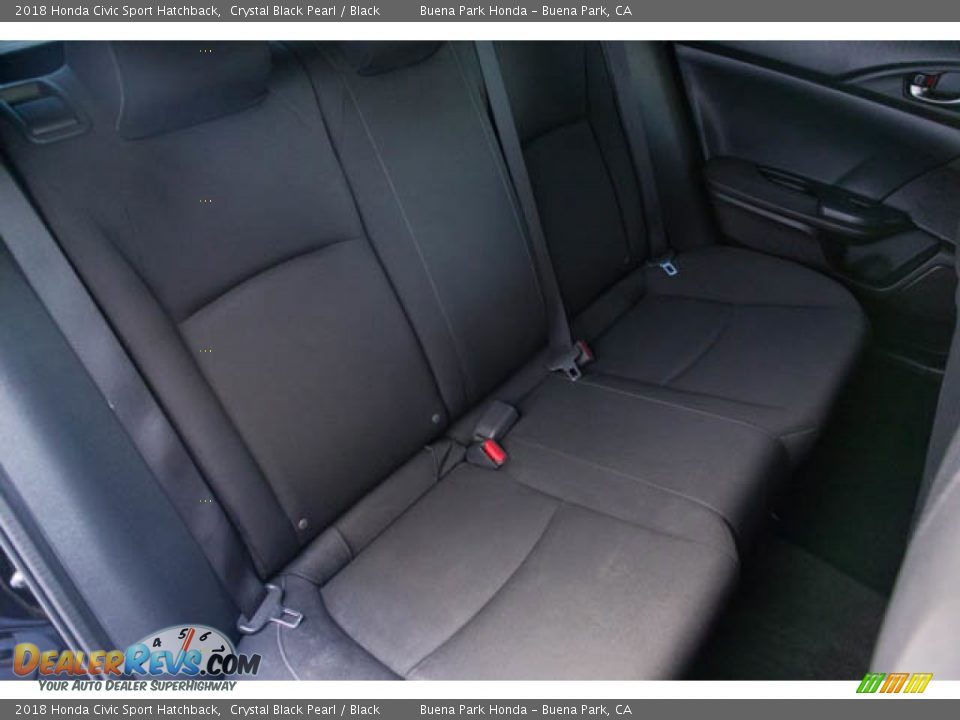 2018 Honda Civic Sport Hatchback Crystal Black Pearl / Black Photo #21