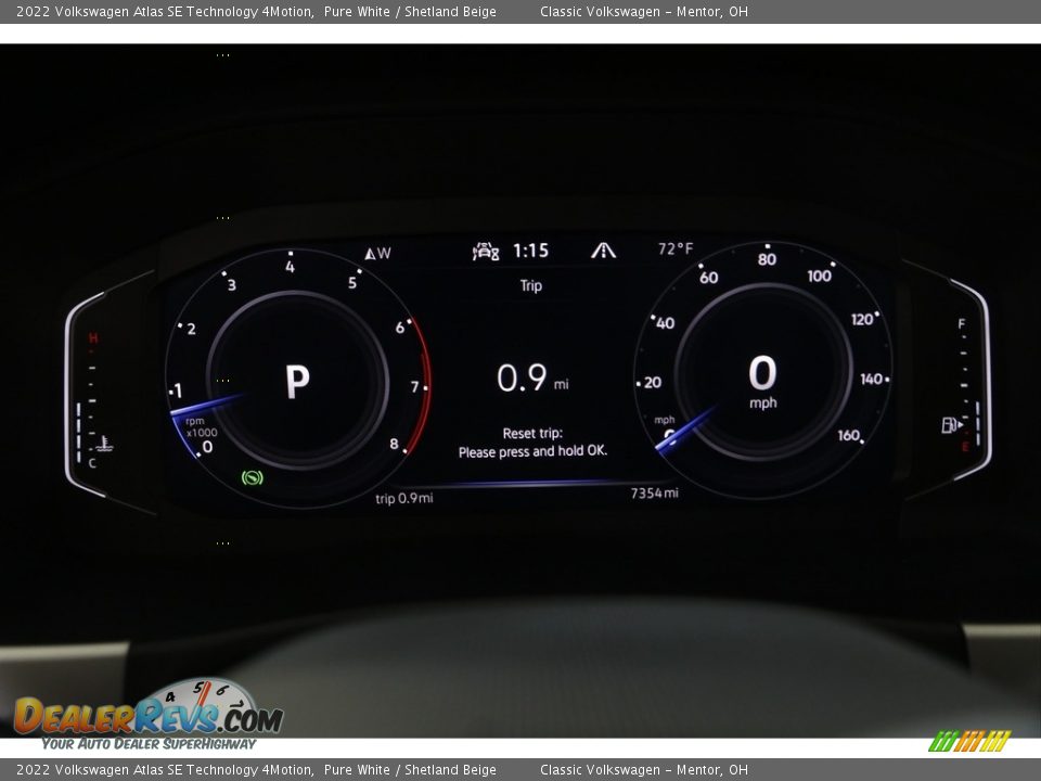 2022 Volkswagen Atlas SE Technology 4Motion Gauges Photo #8