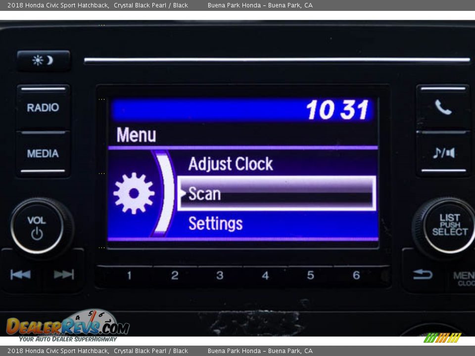2018 Honda Civic Sport Hatchback Crystal Black Pearl / Black Photo #24
