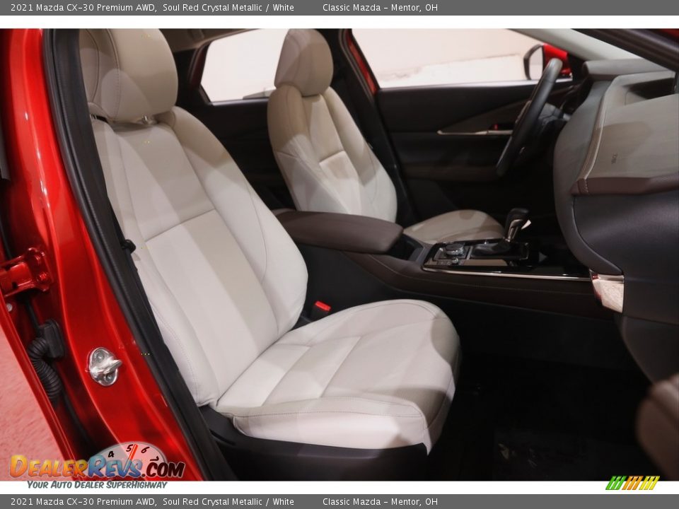 2021 Mazda CX-30 Premium AWD Soul Red Crystal Metallic / White Photo #15