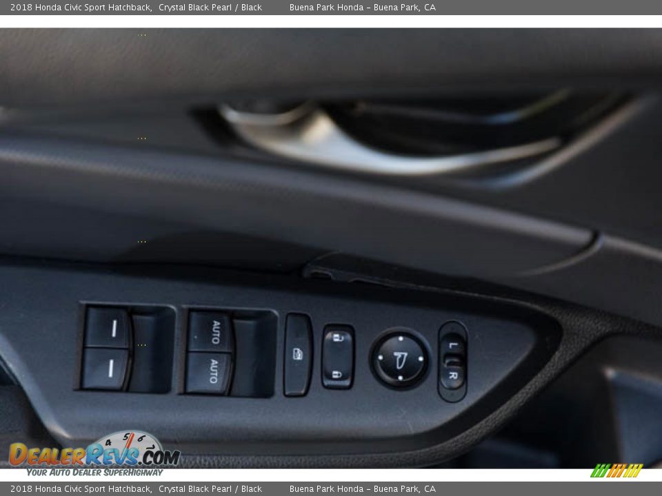 2018 Honda Civic Sport Hatchback Crystal Black Pearl / Black Photo #28