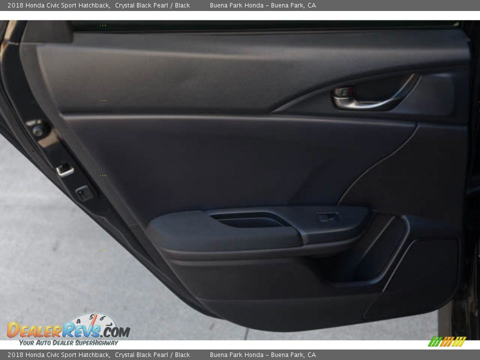 2018 Honda Civic Sport Hatchback Crystal Black Pearl / Black Photo #29