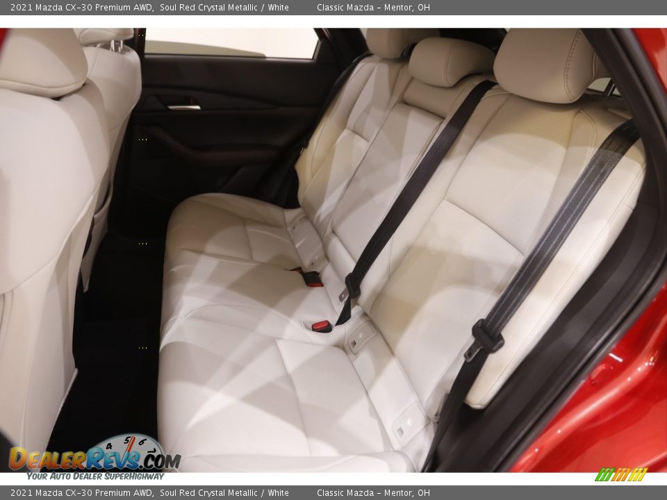 2021 Mazda CX-30 Premium AWD Soul Red Crystal Metallic / White Photo #17