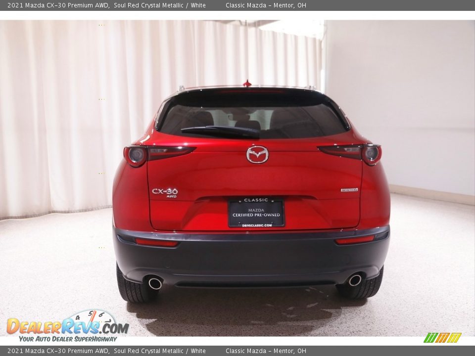 2021 Mazda CX-30 Premium AWD Soul Red Crystal Metallic / White Photo #18