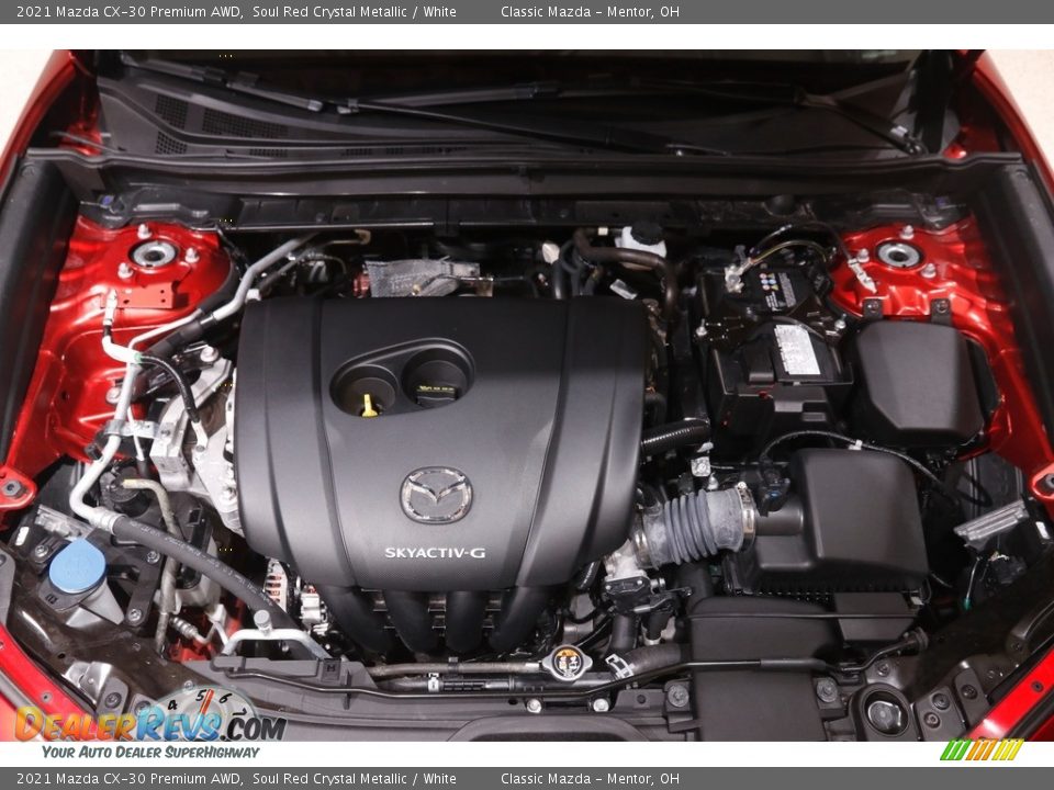 2021 Mazda CX-30 Premium AWD Soul Red Crystal Metallic / White Photo #19