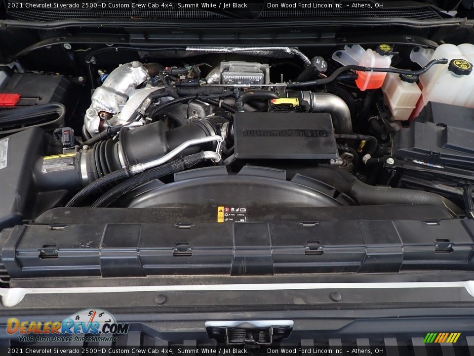 2021 Chevrolet Silverado 2500HD Custom Crew Cab 4x4 Summit White / Jet Black Photo #7