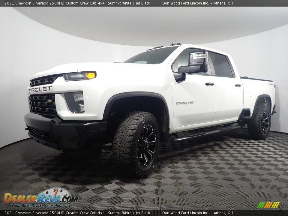 2021 Chevrolet Silverado 2500HD Custom Crew Cab 4x4 Summit White / Jet Black Photo #8
