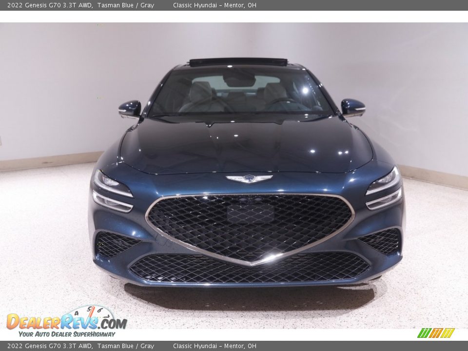 2022 Genesis G70 3.3T AWD Tasman Blue / Gray Photo #2