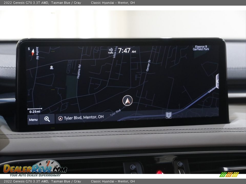 Navigation of 2022 Genesis G70 3.3T AWD Photo #10