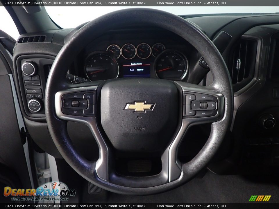 2021 Chevrolet Silverado 2500HD Custom Crew Cab 4x4 Summit White / Jet Black Photo #26