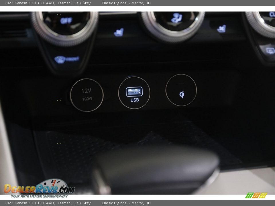 2022 Genesis G70 3.3T AWD Tasman Blue / Gray Photo #15
