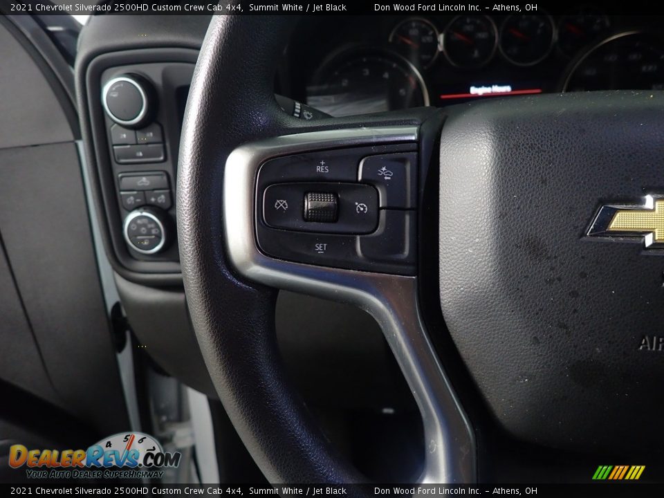 2021 Chevrolet Silverado 2500HD Custom Crew Cab 4x4 Summit White / Jet Black Photo #28