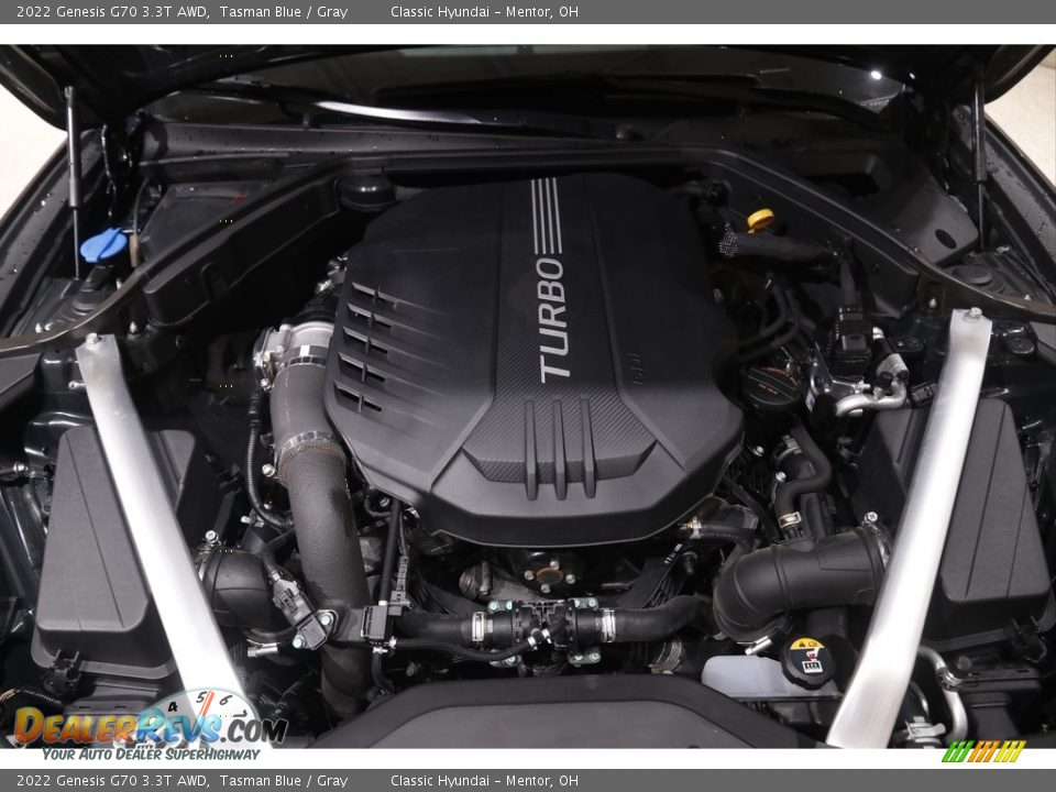 2022 Genesis G70 3.3T AWD 3.3 Liter Turbocharged DOHC 24-Valve VVT V6 Engine Photo #21