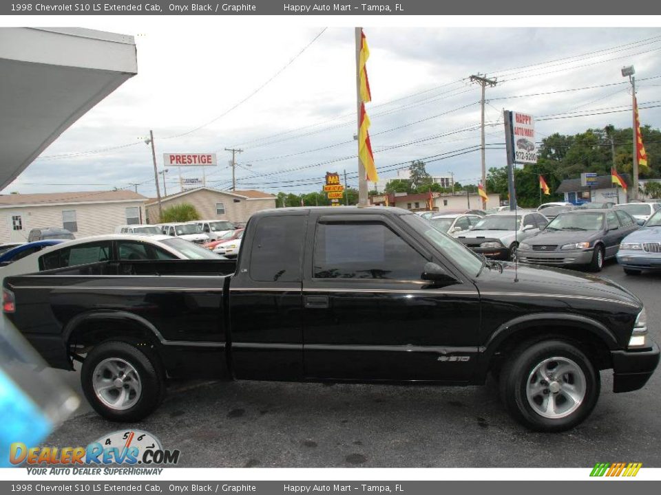 1998 Chevrolet S10 LS Extended Cab Onyx Black / Graphite Photo #2