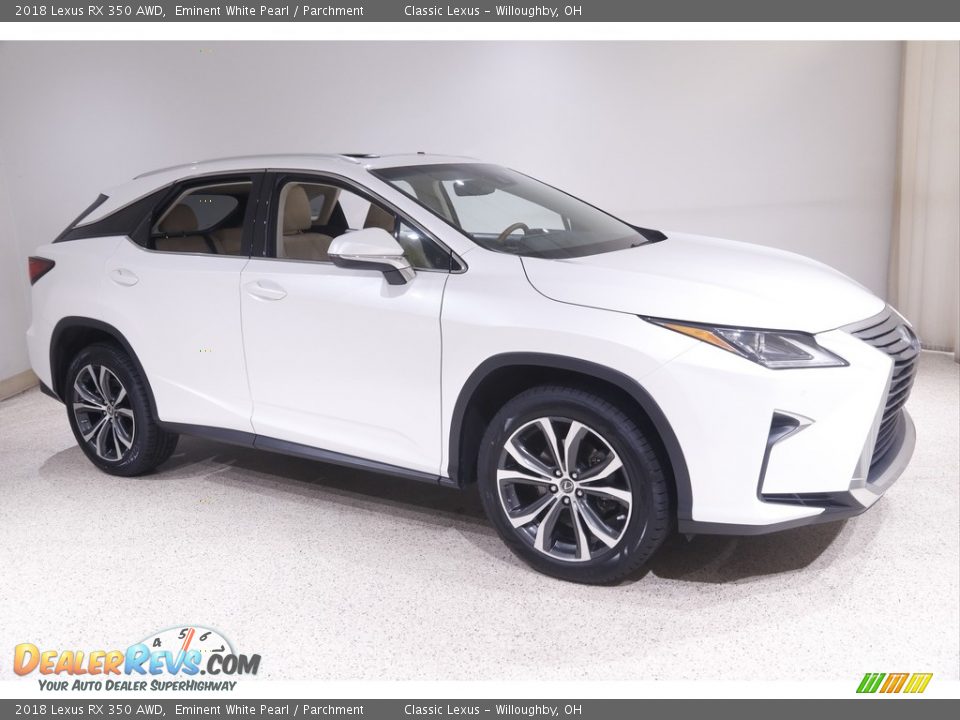 2018 Lexus RX 350 AWD Eminent White Pearl / Parchment Photo #1