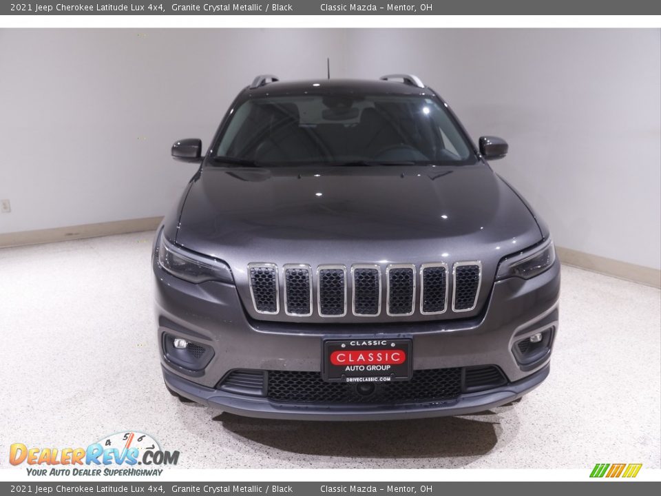 2021 Jeep Cherokee Latitude Lux 4x4 Granite Crystal Metallic / Black Photo #2